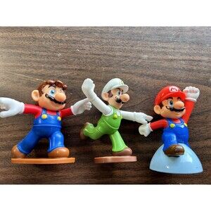 McDonalds Happy Meal Toys Super Mario Bros Figures Mario and Luigi